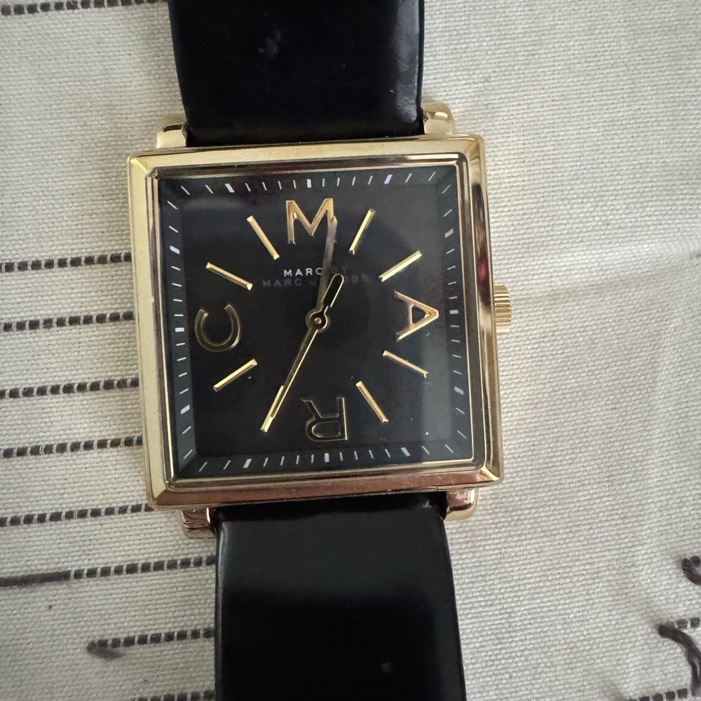 Marc by Marc Jacobs Black Square Watch